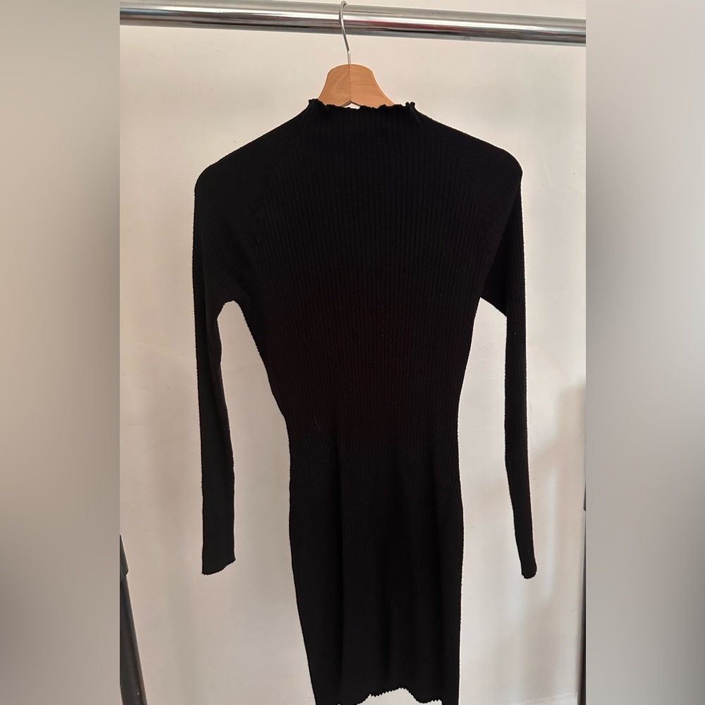 AKIRA Black Long Sleeve Dress